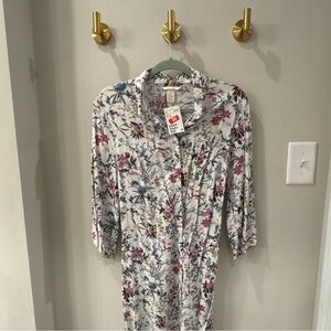 H&M Floral Print Dress - White, Red, Blue